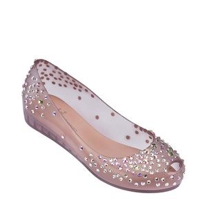 Melissa Mel Ultragirl + J Maskrey Infantil Rosa Transparente 31746RT