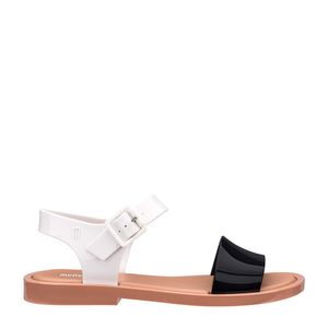 Melissa Mar Sandal Preto Branco Marrom 32337PBM