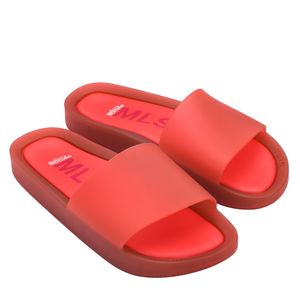 Melissa Beach Slide Vermelho Transparente Fosco 31754VTF