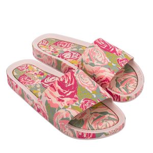 Melissa Beach Slide Print Rosa Verde