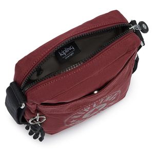 Bolsa Kipling Hisa Maroon Black I6901T31