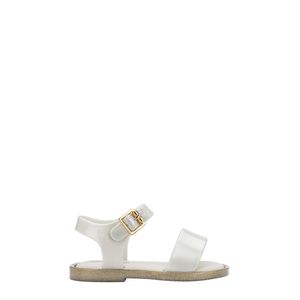 Mini Melissa Mar Sandal IV Baby Branco Cintilante Glitter 32633