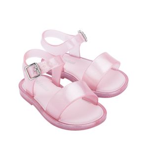 Mini Melissa Mar Sandal IV Baby Rosa Perolado Glitter 32633