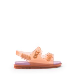 Mini Melissa Wide Sandal Laranja Rosa