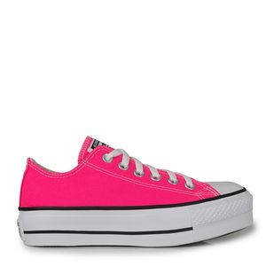 Tênis Converse Chuck Taylor All Star Lift Rosa Choque Preto Branco CT09630030