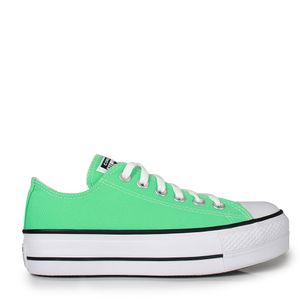 Tênis Converse Chuck Taylor All Star Lift Verde Brilhante Preto Branco CT09630028