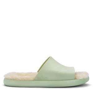 MELISSA FLUFFY SLIDE VERDE BEGE