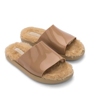 Melissa Fluffy Slide Bege