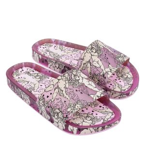 Melissa Beach Slide Love Edition Rosa Preto