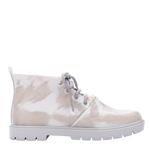 Melissa Fluffy Boot Cinza Branco