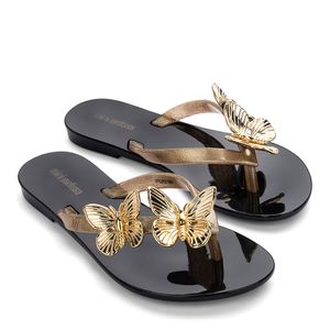 Mini Melissa Harmonic Fly Preto Ouro