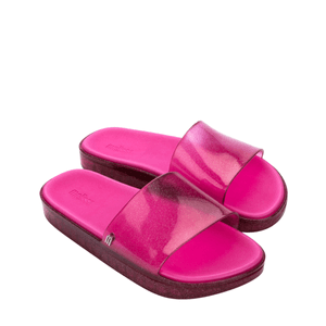 Melissa Beach Slide Next Gen Shiny Rosa Glitter 33524RG