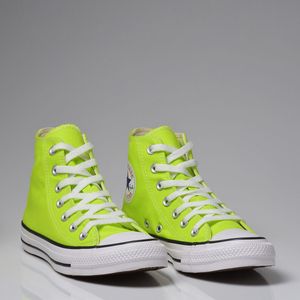 Tênis Converse Chuck Taylor All Star Amarelo Cítrico Preto Branco