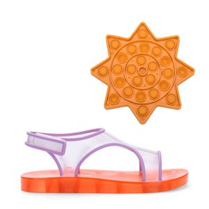 Mini Melissa Acqua Pop It Laranja Vidro Lilás 33678LVL