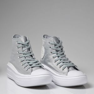 Tênis Converse Chuck Taylor All Star Move Cinza Estonado Branco CT17880002