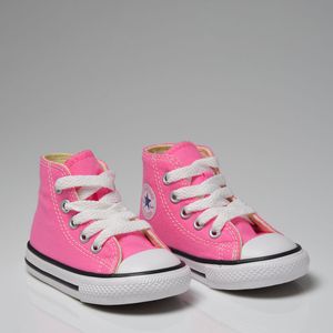 Tênis Converse Chuck Taylor All Star Infantil Rosa Cru Preto CK00030006