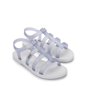 Melissa Sun Rodeo Branco Vidro Glitter Prata 33530BVGP