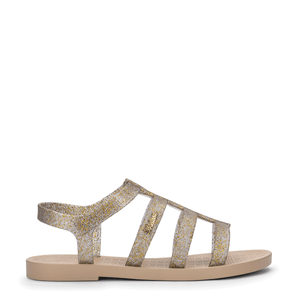 Melissa Sun Rodeo Bege Vidro Glitter Prata 33530BGVGP