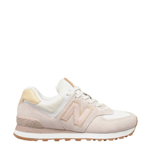 Tênis New Balance 574 Rosa Bege Branco WL574OB2