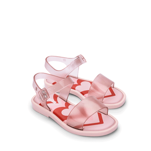 Mini Melissa Mar Sandal Jelly Pop Rosa Transparente 33546RT