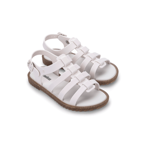 Mini Melissa Flox Infantil Branco Casca Arroz 31735BCA