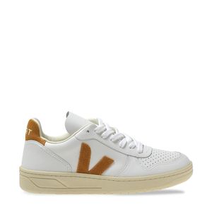 Tênis Vert V-10 Couro Extra White Camel VX0202652A