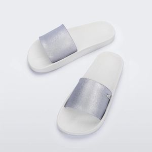 Melissa Sun Sunset Branco Vidro Glitter Prata 33529BVGP