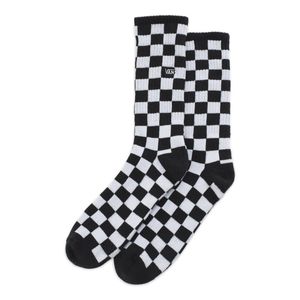 Meia Vans Checkerboard Crew Sock Size Black White 1 Par 33/39 VN0A3H3NHU0