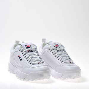 Tênis Fila Disruptor II Premium Branco Marinho Vermelho 817814