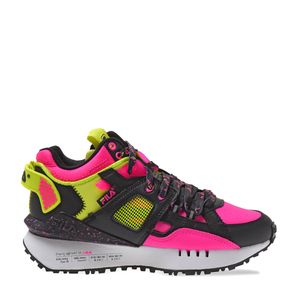 Tênis Fila Spectra Preto Branco Rosa Fluor 1023695