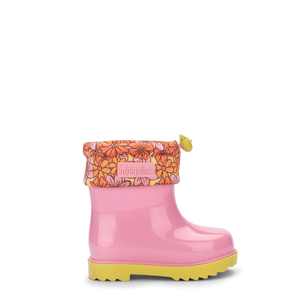 Mini Melissa Rain Boot III Rosa Amarelo 33615RA