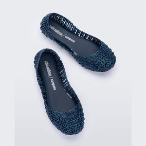Mini Melissa Campana Papel Azul Glitter 32996AG