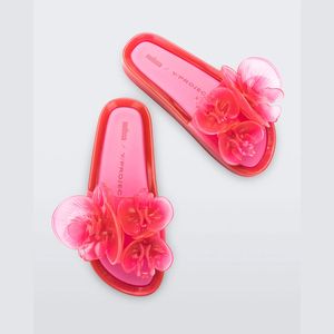 Melissa Beach Slide Flower + Y.Project Rosa Transparente 33565RT