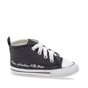 Tênis Converse Chuck Taylor All Star Infantil My First Preto Branco Branco CK04400001