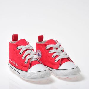 Tênis Converse Chuck Taylor All Star Infantil My First Vermelho Branco Branco CK04400002