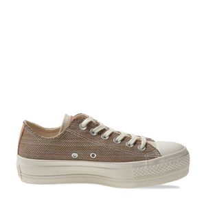 Tênis Converse Chuck Taylor All Star Lift Areia Bege Vaqueta Amêndoa CT18440001