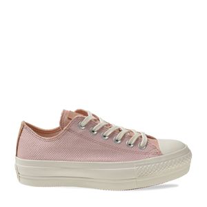 Tênis Converse Chuck Taylor All Star Lift Rosa Claro Bege Vaqueta Amêndoa CT18440002