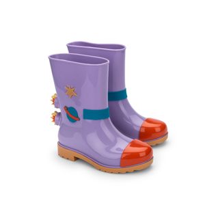 Mini Melissa Rain Boot + Fábula Caramelo Lilás Vermelho 33677CLV