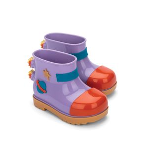 Mini Melissa Rain Boot + Fábula Caramelo Lilás Vermelho 33676CLV