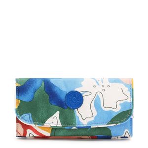 Carteira Kipling Money Land Azul Estampado I4437W26