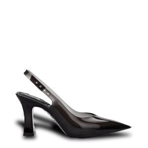 Melissa Slingback Heel + Larroudé Preto Transparente 33606PT