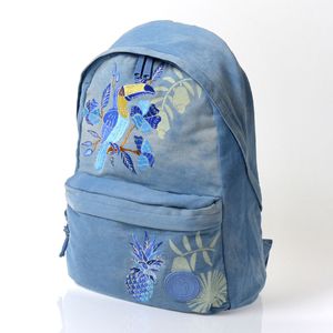 Mochila Farm Xodó Denim Azulejo Tropical 7838704