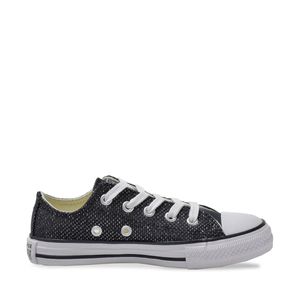 Tênis Converse Chuck Taylor All Star Preto Prata Puro Branco CK09740001