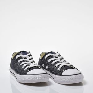 Tênis Converse Chuck Taylor All Star Preto Prata Puro Branco CK09740001