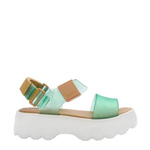 Melissa Kick Off Sandal Verde Bege Branco 32823VBB