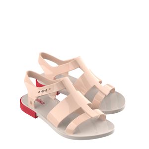 Melissa Blend Sandal Bege Vermelho 33692BV