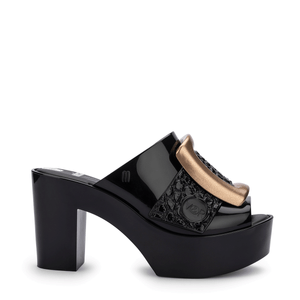 Melissa Mule Buckle Up + Viktor And Rolf Preto Dourado 33597PD