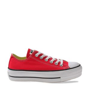 All Star Converse Chuck Taylor Kids Ox Preto e Vermelho - Espaco Tenis