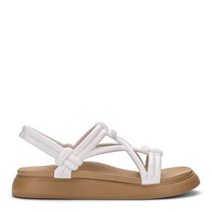 Melissa Papete Essential Sand + Salinas Bege Branco 33513BB