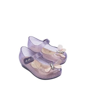 Mini Melissa Ultragirl Bugs Lilás Glitter Rosa 33757LGR